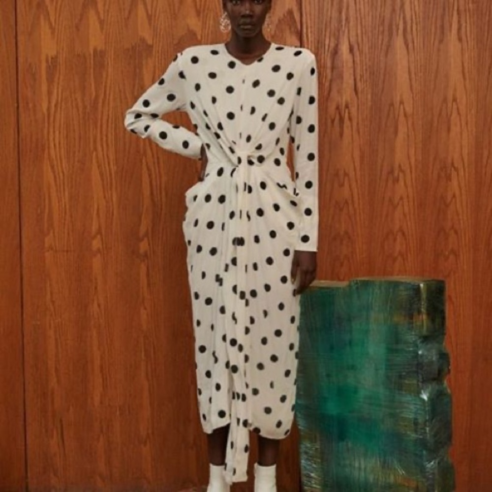 Style Mafia polka dot long sleeved dress size S